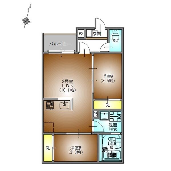 ＲＥＧＡＬＥＳＴ道徳駅前 間取り