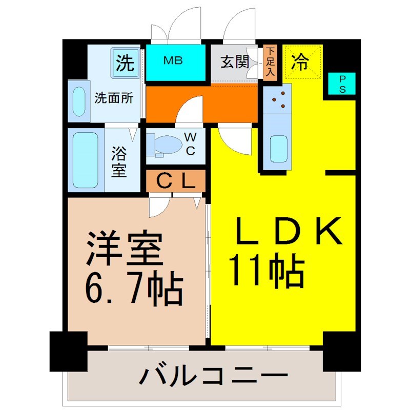 プレサンスＮＡＧＯＹＡ桜通ビッグビート 間取り