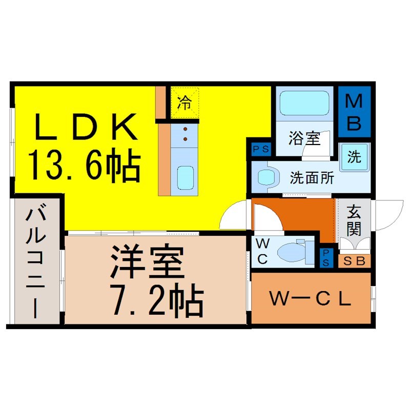 ＢＲＩＧＨＴ　ＳＱＵＡＲＥ（ブライトスクエア） 間取り