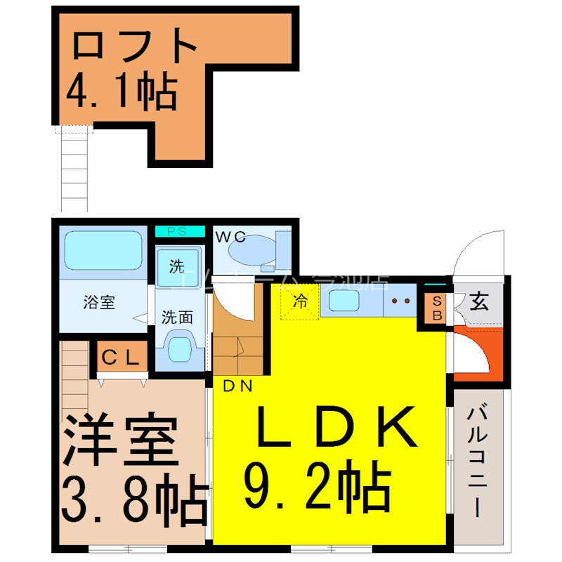 ＬＥＸＥＬＬＡ　ＳＨＩＮＳＡＫＡＥ（レクセラ新栄） 間取り