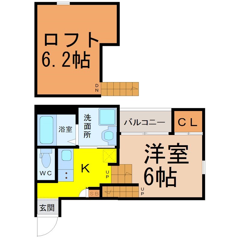 シャルムコーポ尾頭橋 間取り