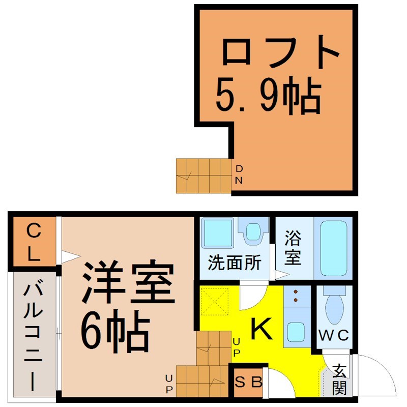 ｃｏｌｏｒｓ（カラーズ） 間取り