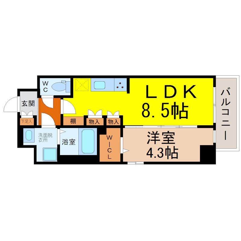 クレストタワー栄 間取り