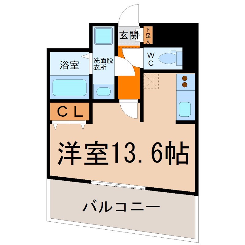 プラウランド名駅 間取り