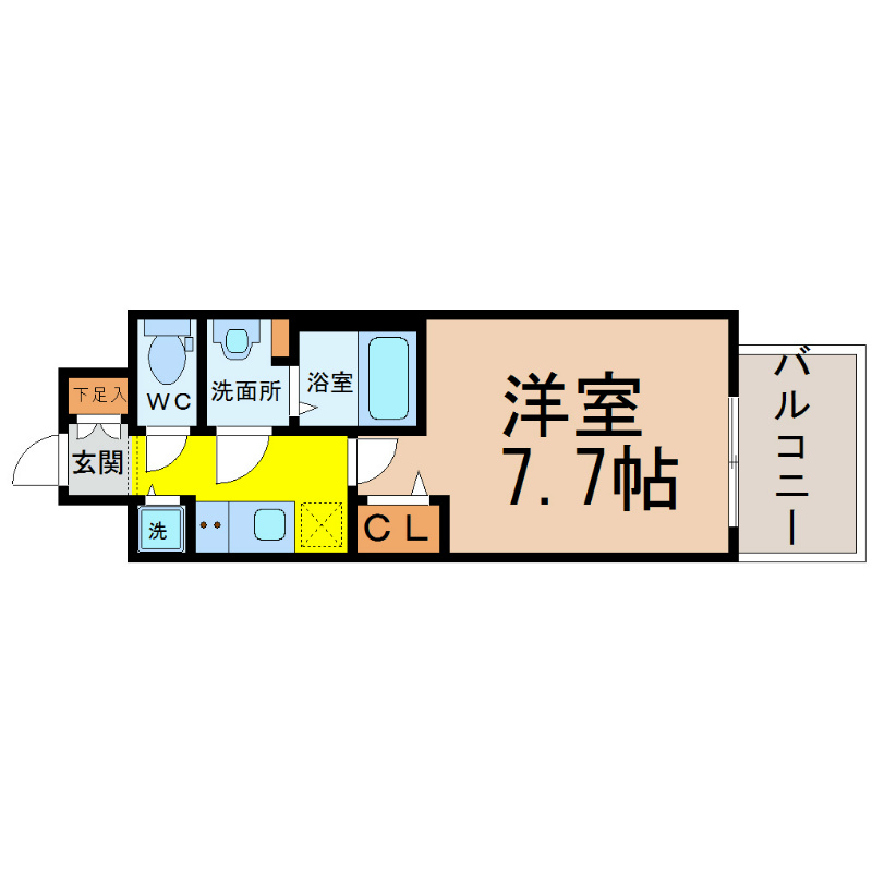 プレサンスジェネ栄 間取り
