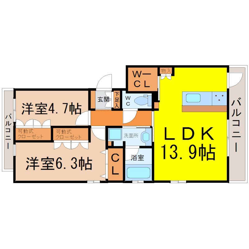 リューベツァール瑞穂 間取り