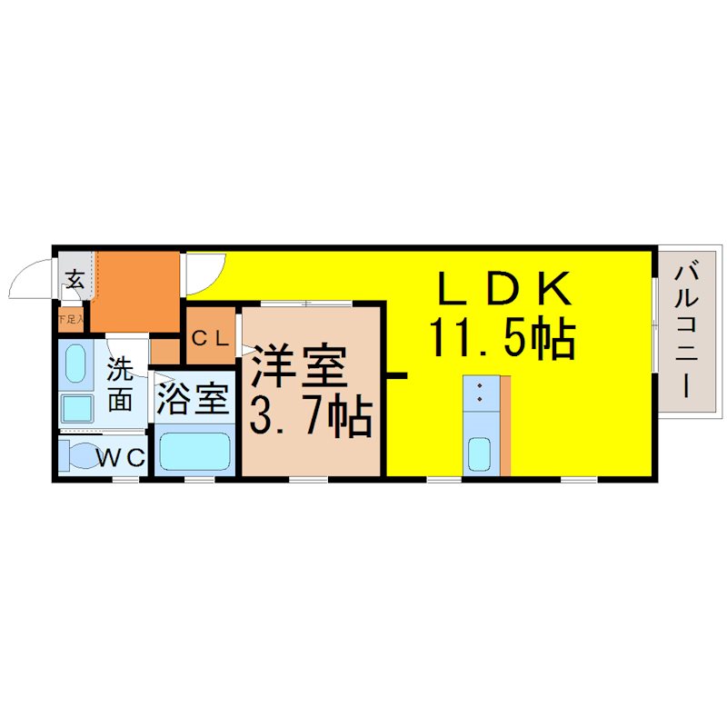 クラージュ本陣 間取り