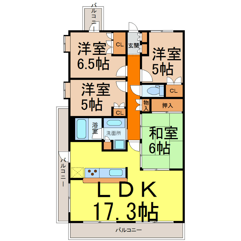 ＣＡＳＳＩＡ旭丘 間取り