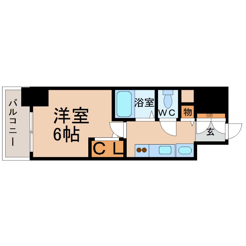 プレサンスＳＡＫＡＥリバースタイル 間取り