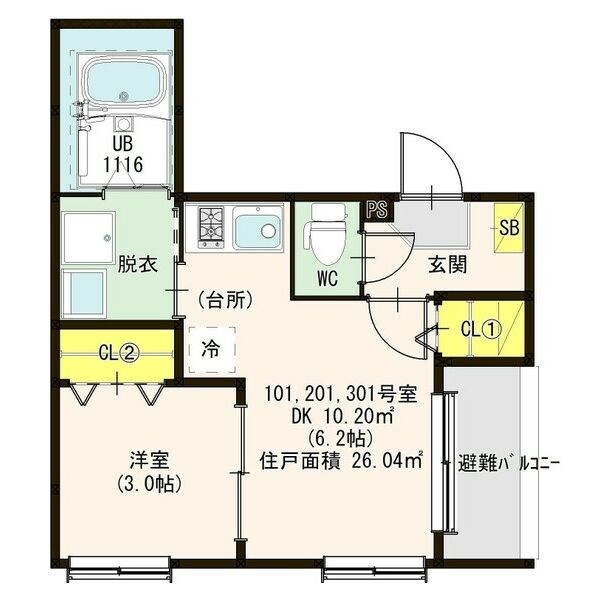 シャルム名古屋II 間取り