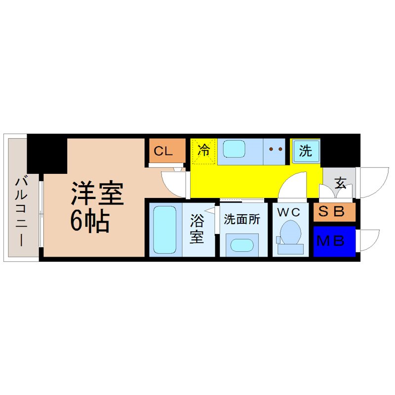 エステムコート名古屋新栄アクシス 間取り