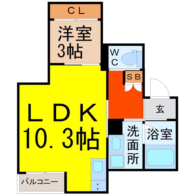 Ｒａｔｃｌｉｆｆｅ（ラットクリフ） 間取り