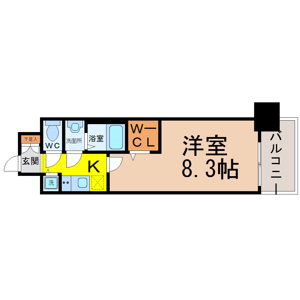 プレサンスジェネ鶴舞 間取り