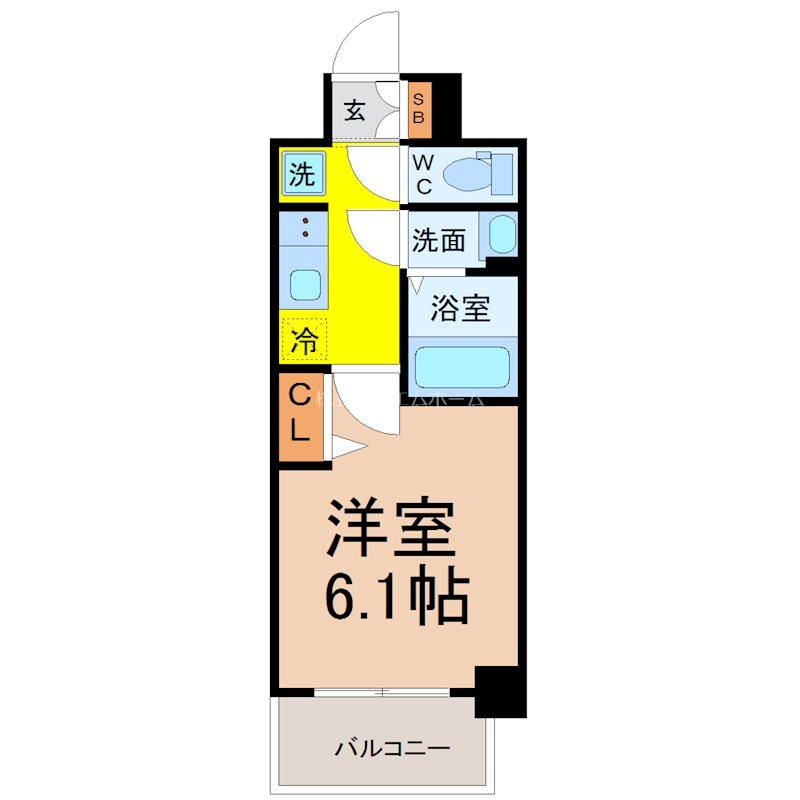 メイクス今池02（イマイケツー） 間取り