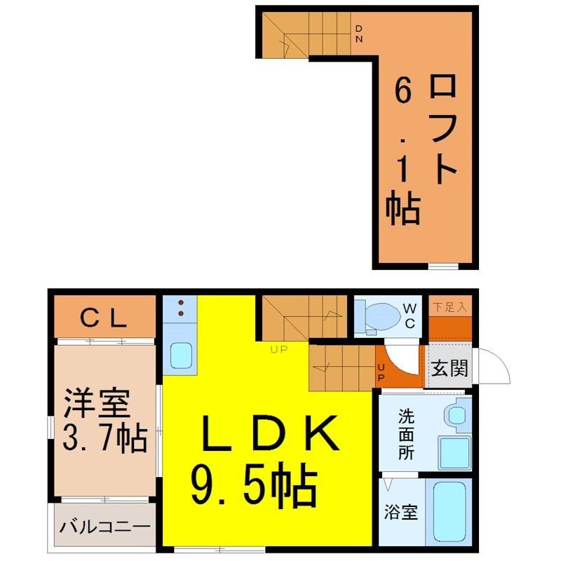 Ｓｔａｇｅ苗代町 間取り