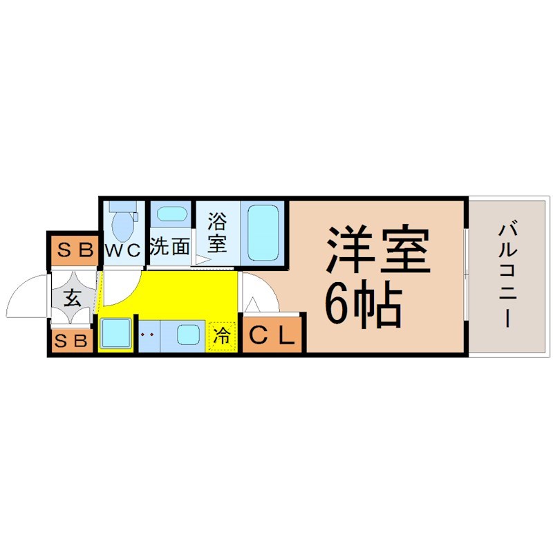 エステムコート名古屋金山ミッドクロス 間取り