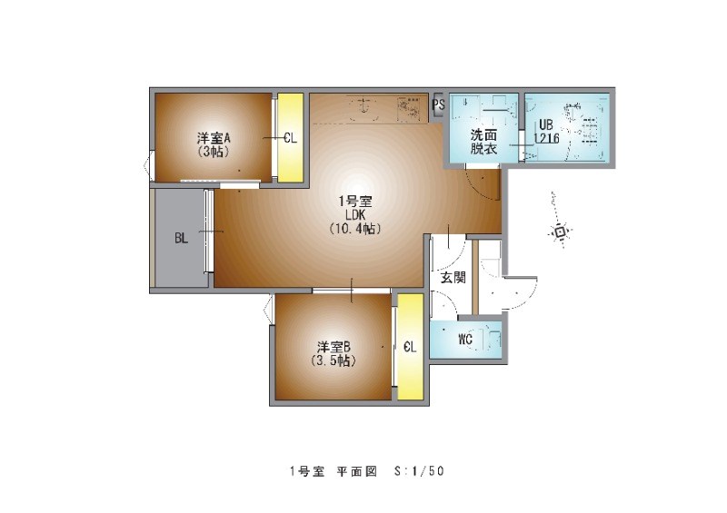 ＲＥＧＡＬＥＳＴ内田橋 間取り