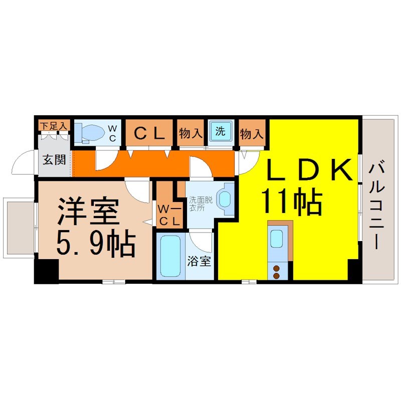 レジデンス東矢場 間取り
