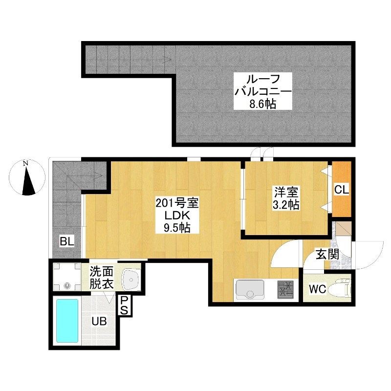 ＧＲＡＮＤＴＩＣ志賀本通南 間取り