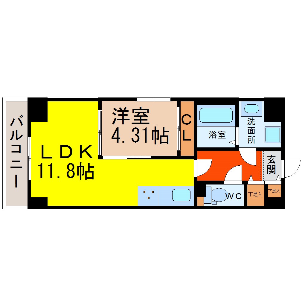 Ｓ－ＦＯＲＴ鶴舞ｃｕｂｅ 間取り