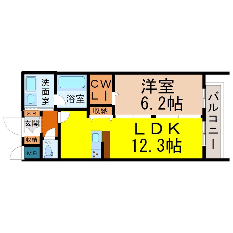 キューブ黄金 間取り