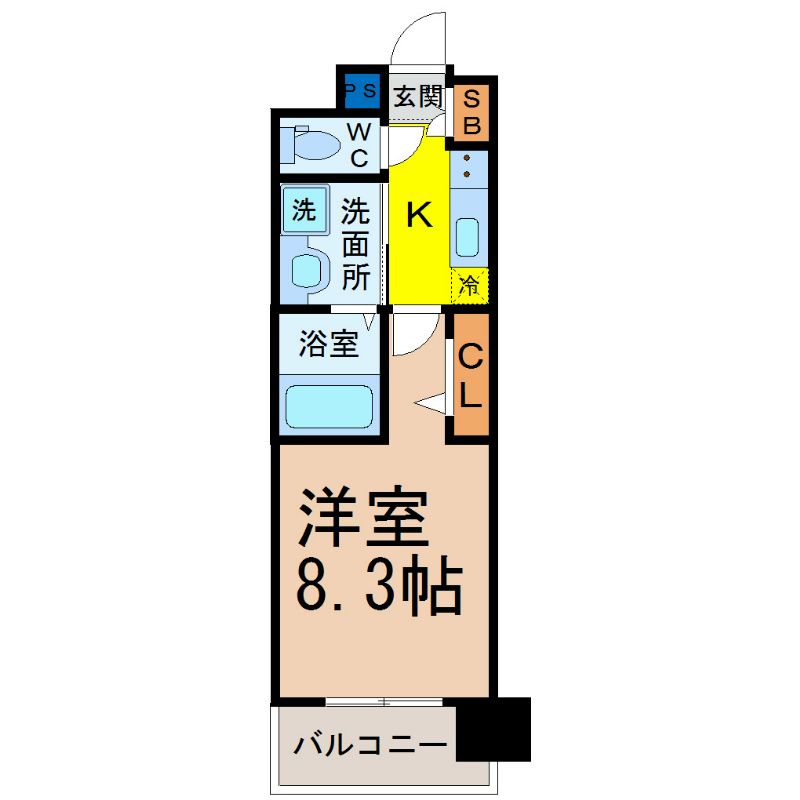 パルティール名駅北 間取り