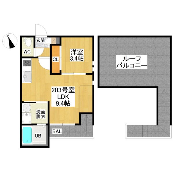 GRANDTIC内田橋 間取り