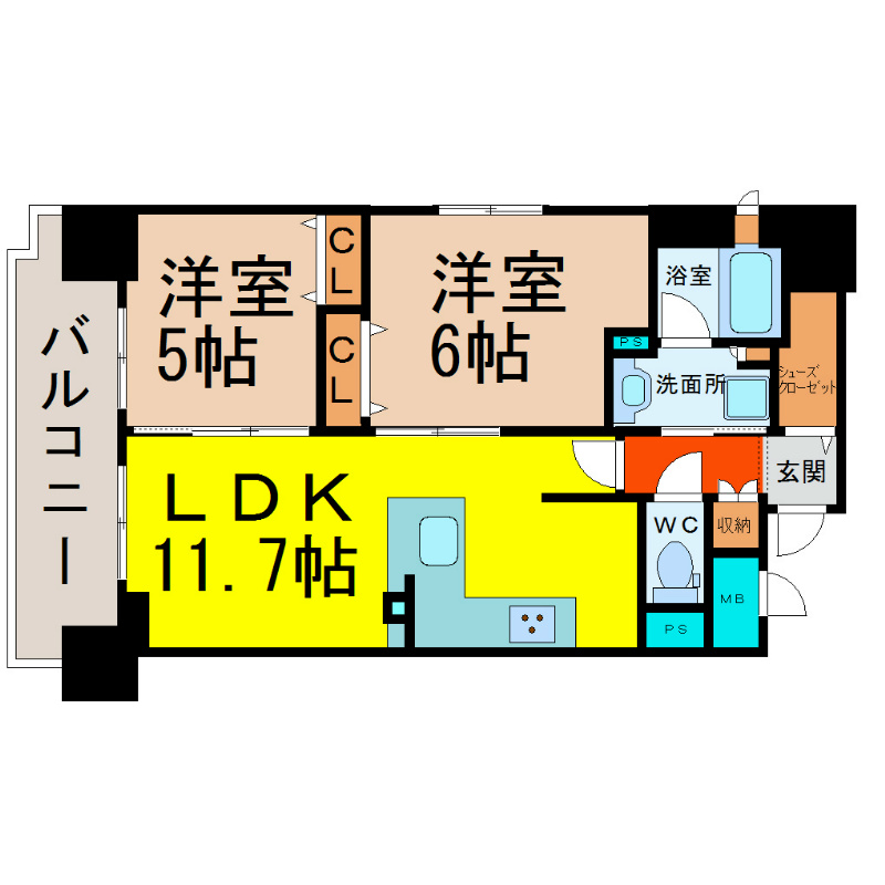 プレサンスロジェ泉 間取り