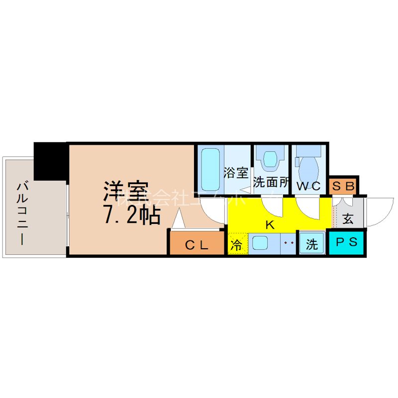 プレサンスＮＡＧＯＹＡ本陣 間取り