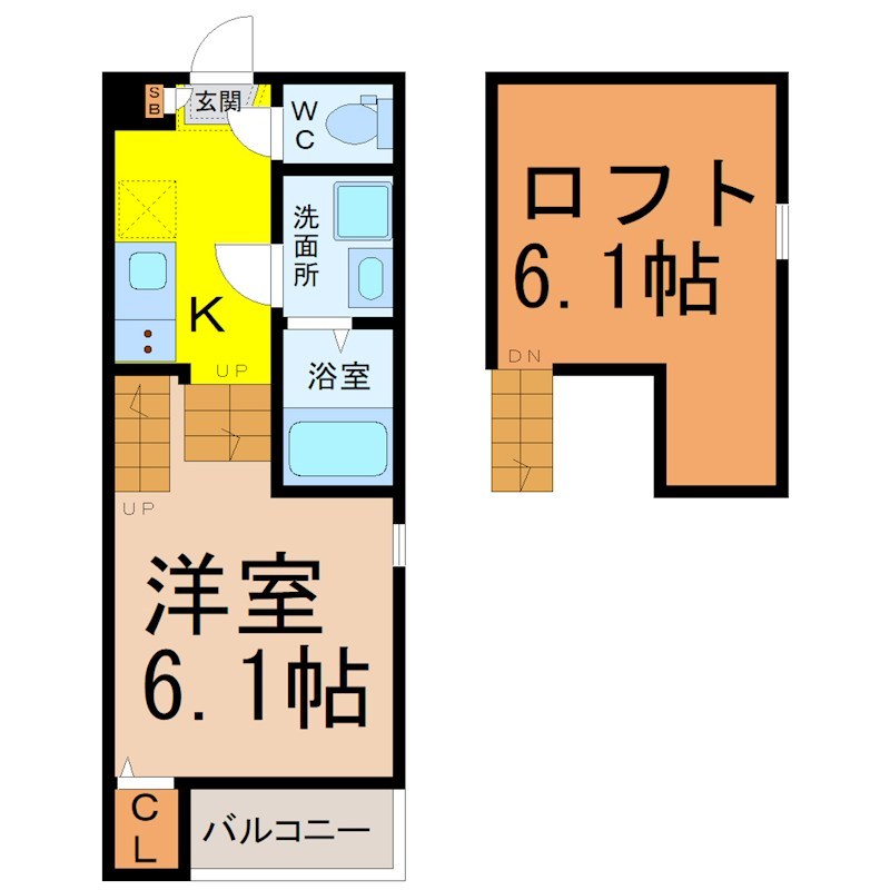 ハーモニーテラス大坪 間取り