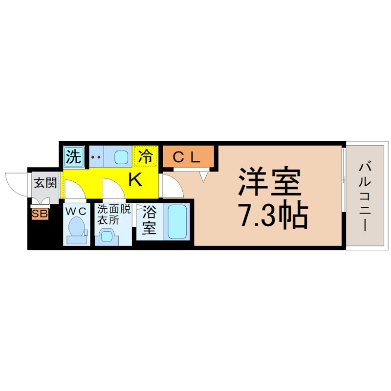 プレサンスジェネ新栄町駅前葵 間取り