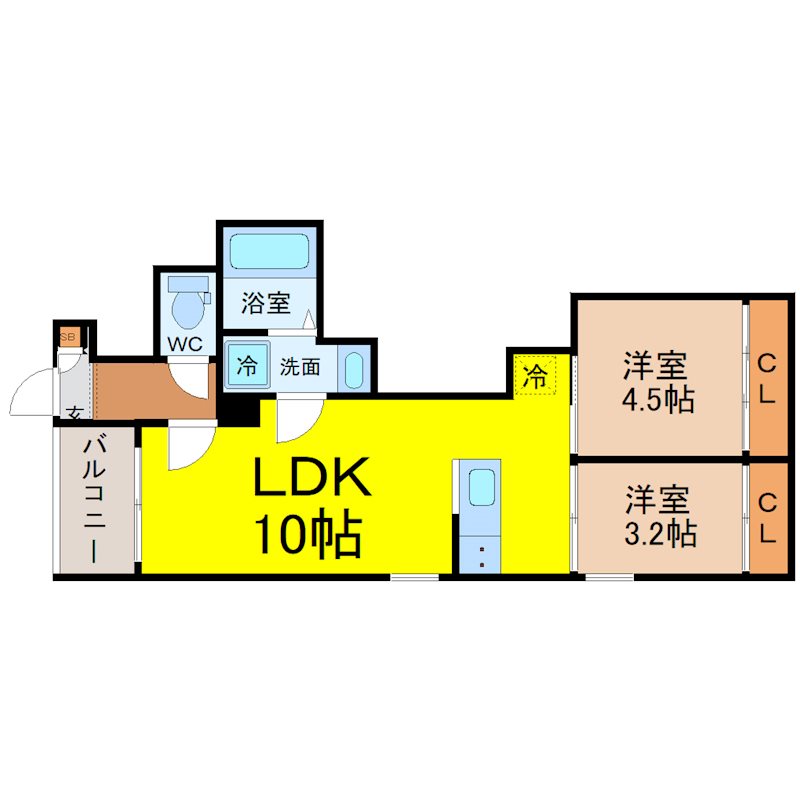 REGALEST鶴里駅前 間取り