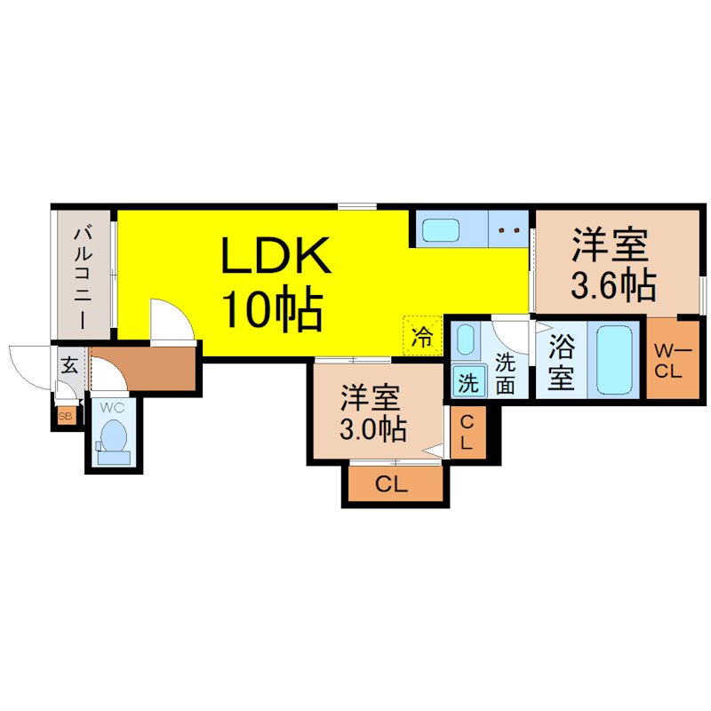 REGALEST鶴里駅前 間取り