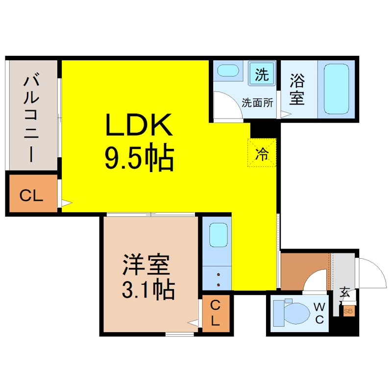 REGALEST鶴里駅前 間取り