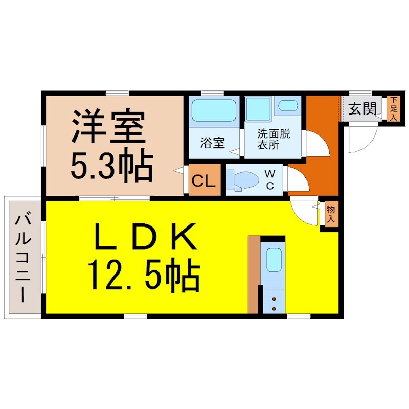 クラージュ平安 間取り