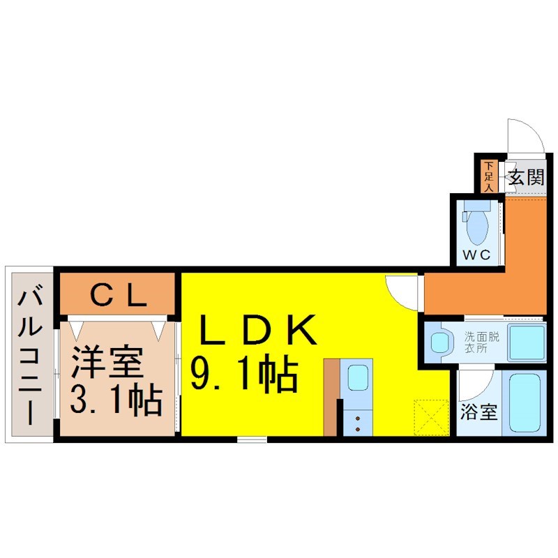 ＳＱＵＡＲＥ志賀本通 間取り