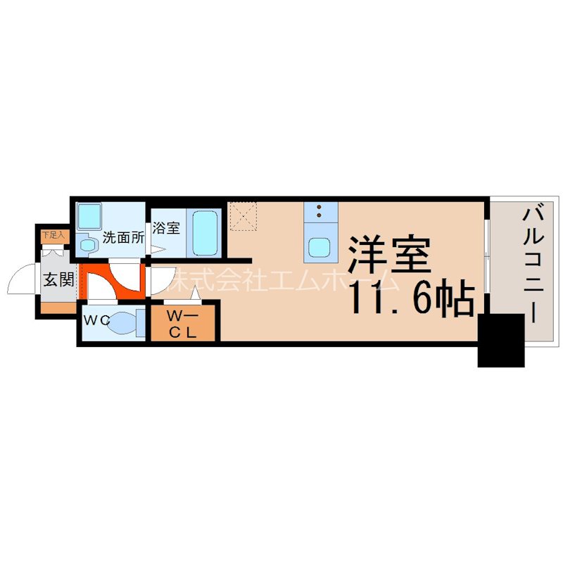プレサンスジェネ鶴舞 間取り