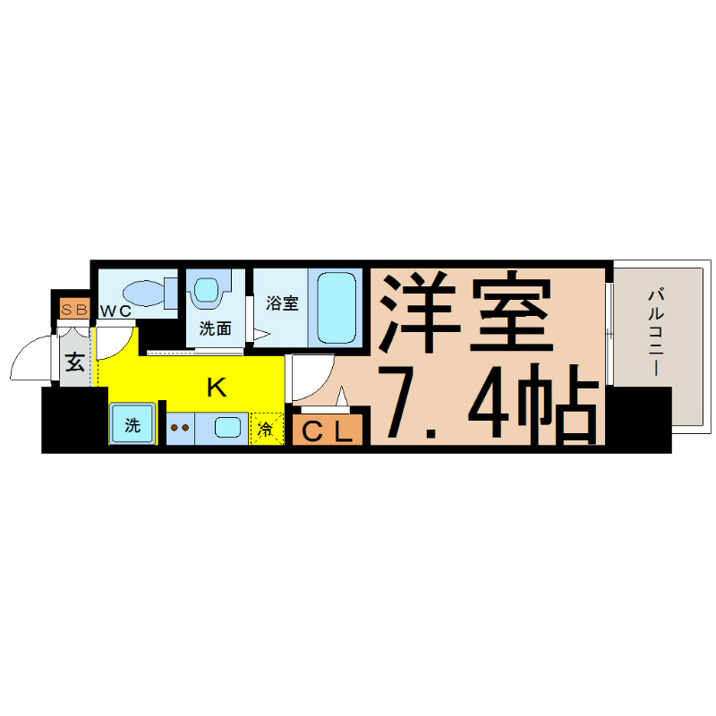 リバーコート砂田橋Ⅰ 間取り