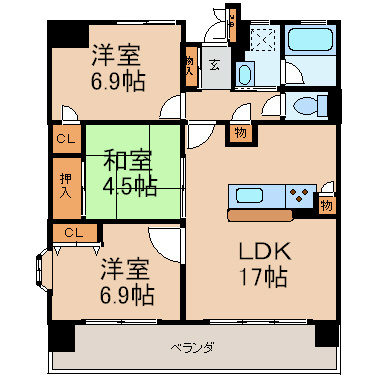 スクエア名古屋港 間取り