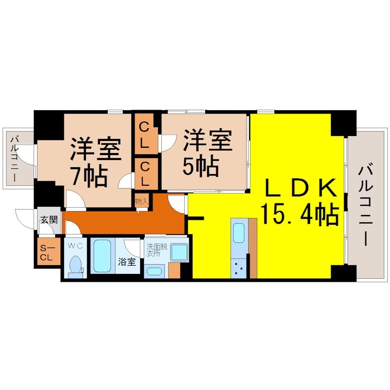 Ｓ－ＲＥＳＩＤＥＮＣＥ六番町 間取り