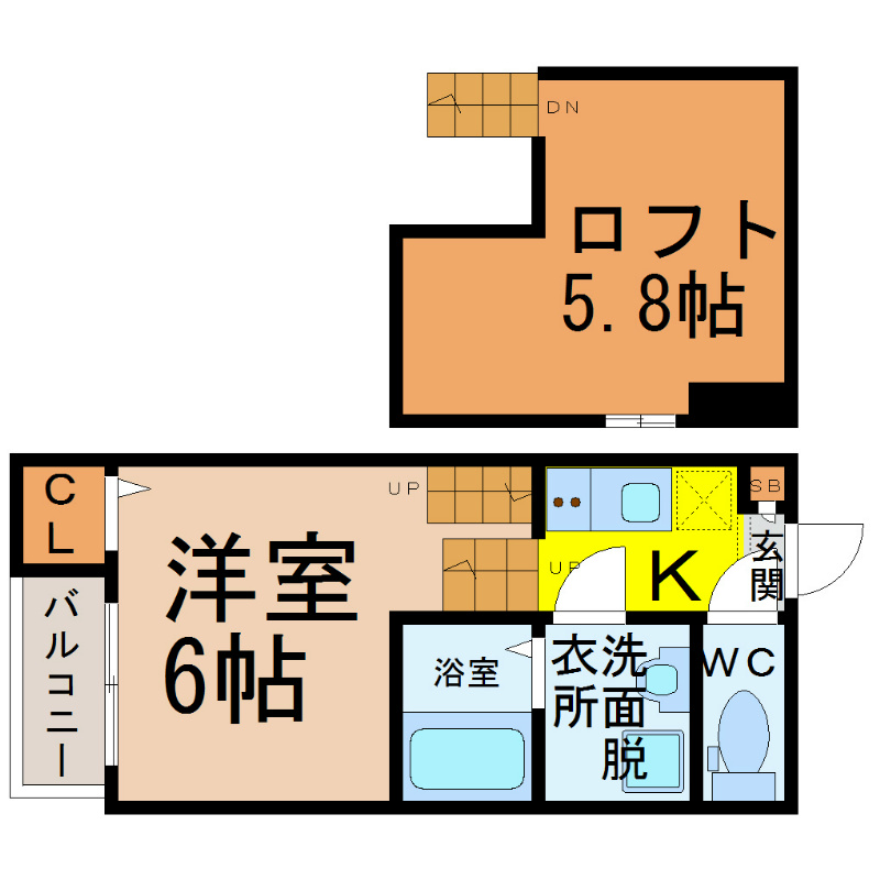 ＬＡＬＡＦＬＡＴＡＴＳＵＴＡＫＩＲＩＴＯＣＨＯＵ 間取り
