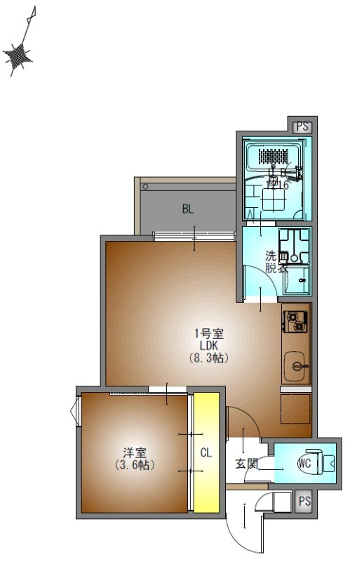 ＲＥＧＡＬＥＳＴ上小田井4 間取り
