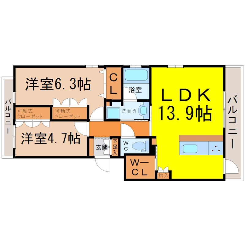 リューベツァール瑞穂 間取り