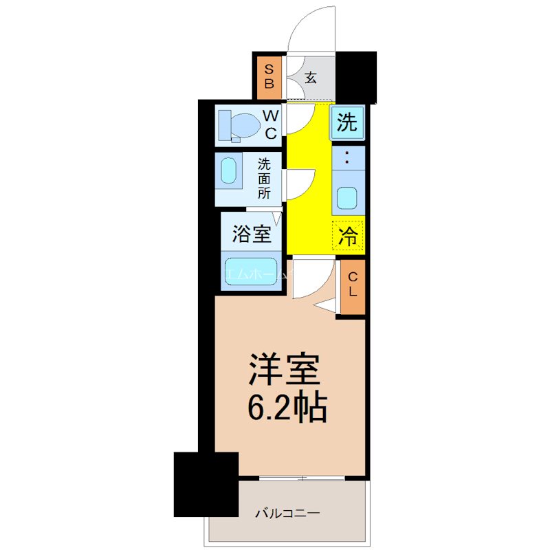 メイクスWアート今池Ⅲ 間取り
