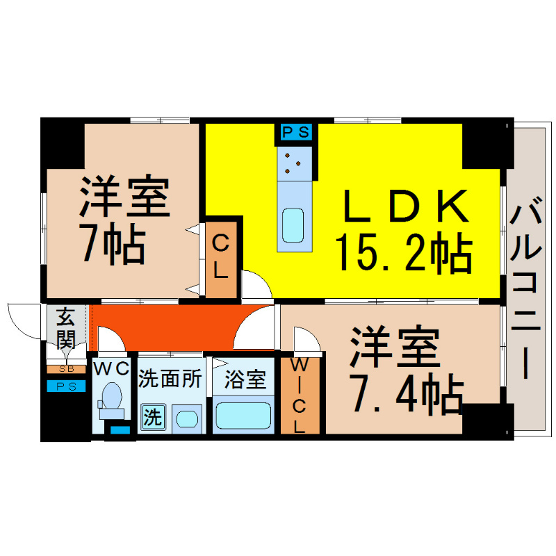 Ｌｉｖｅ Ｆｌａｔ上前津 間取り