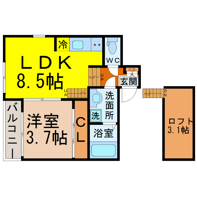 Ｏｒｑｕｅ（オルク） 間取り