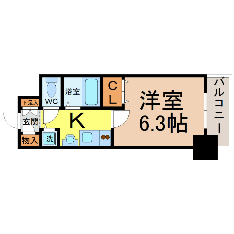 プレサンス名古屋駅前ヴェルロード 間取り