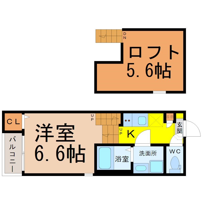 Ｇｌｏｂｅ　ａｍａｒａｎｔｈ庄内通 間取り