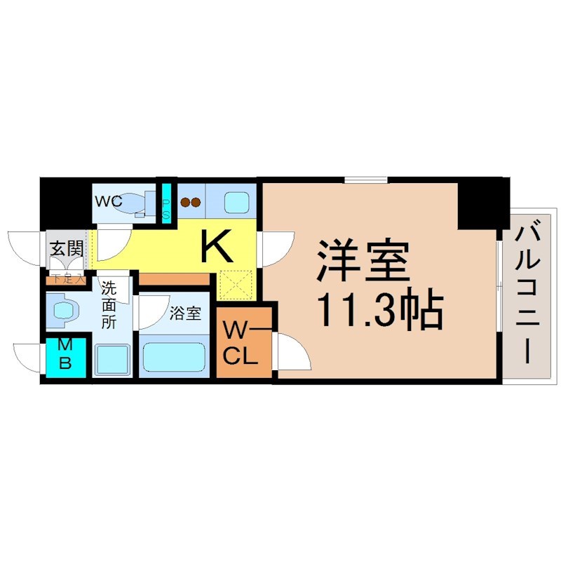 アスピラシオン名駅 間取り