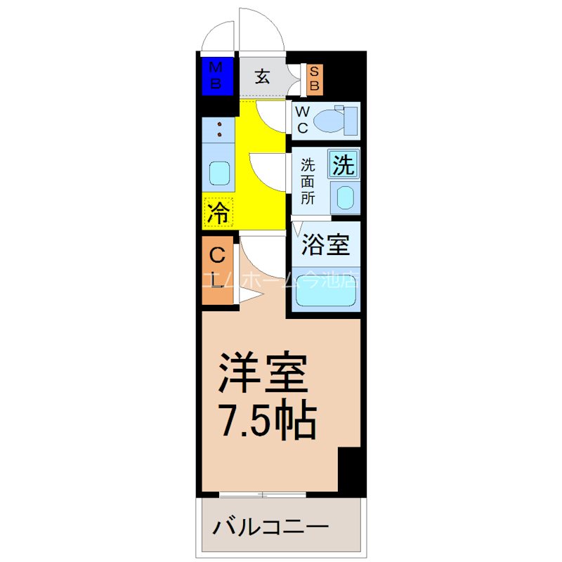 エスリード栄ル・クール（サカエルクール） 間取り